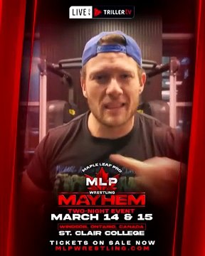 MAPLE LEAF PRO Wrestling - Michael Allen Richard Clark is coming from Western Canada to take part in #MLPWrestling MAYEHM on March 14-15 and he has some harsh words for the city of Windsor. Not only that, he's issuing an open challenge to the MLP locker r