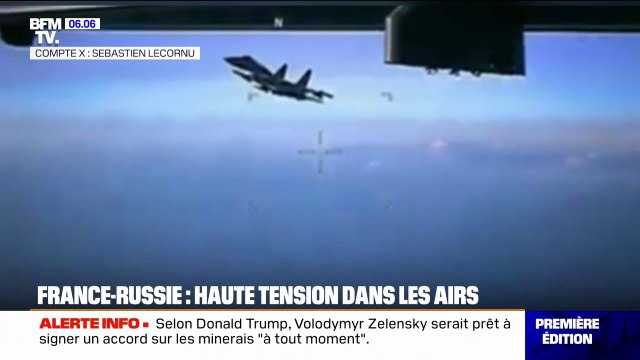 Un avion de chasse russe frôle un drone français, Sébastien Lecornu dénonce une action agressive