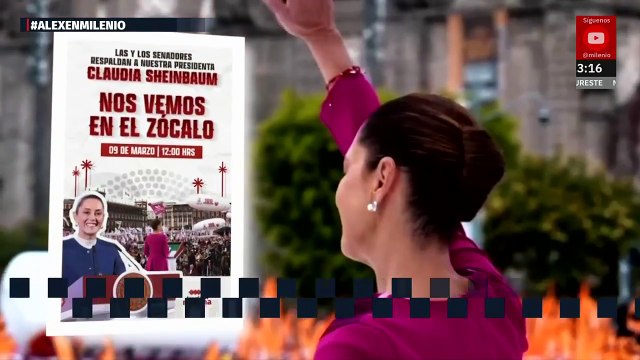 Sheinbaum recibe apoyo político tras aranceles, pero mitin genera críticas