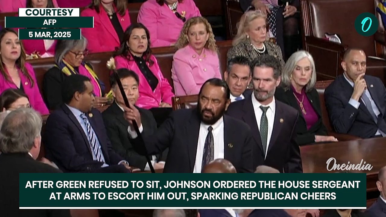 Major Chaos in U.S Congress: Texas Rep. Al Green Ejected After Disrupting President Trump’s Speech