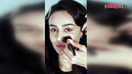 Elif Buse Doğan sosyal medya akımına uydu! Türkan Şoray makyajıyla dikkat çekti