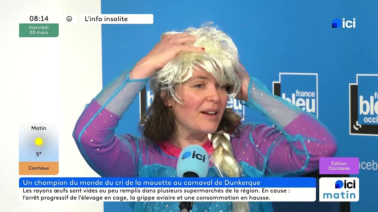 La Reine des neiges dans le studio d'ici Occitanie