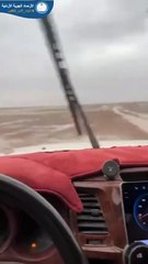 تساقط أمطار غزيرة في صالحية النعيم