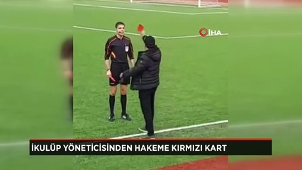 Kulüp yöneticisinden hakeme kırmızı kart