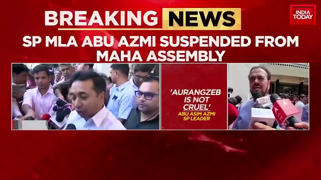 Samajwadi Party MLA Abu Azmi suspended from Maharashtra Assembly for whole session