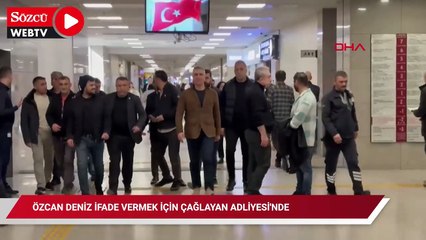 Sanatçı Özcan Deniz ifade vermek için Çağlayan Adliyesi'ne geldi