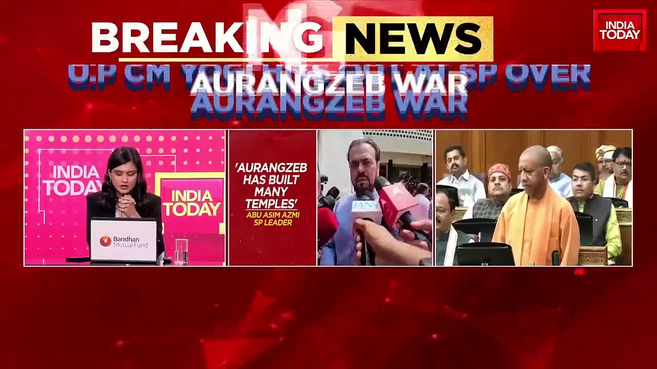 Watch: Yogi Adityanath's 'kambakht' swipe at Abu Azmi for Aurangzeb praise