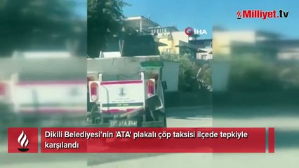 İzmir'de çöp aracının plakası vatandaşın tepkisini çekti!