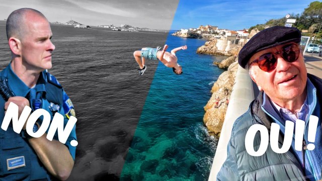 On saute de la corniche à Marseille et bien plus encore ! (Trop sympas la police)