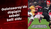 Galatasaray'da düşüşün sebebi belli oldu