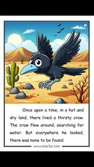 🐦 The Clever Thirsty Crow’s Genius Trick! 💧 | Moral Story