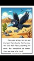 🐦 The Clever Thirsty Crow’s Genius Trick! 💧 | Moral Story