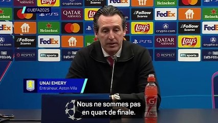 Emery : "Nous ne sommes pas en quart de finale"