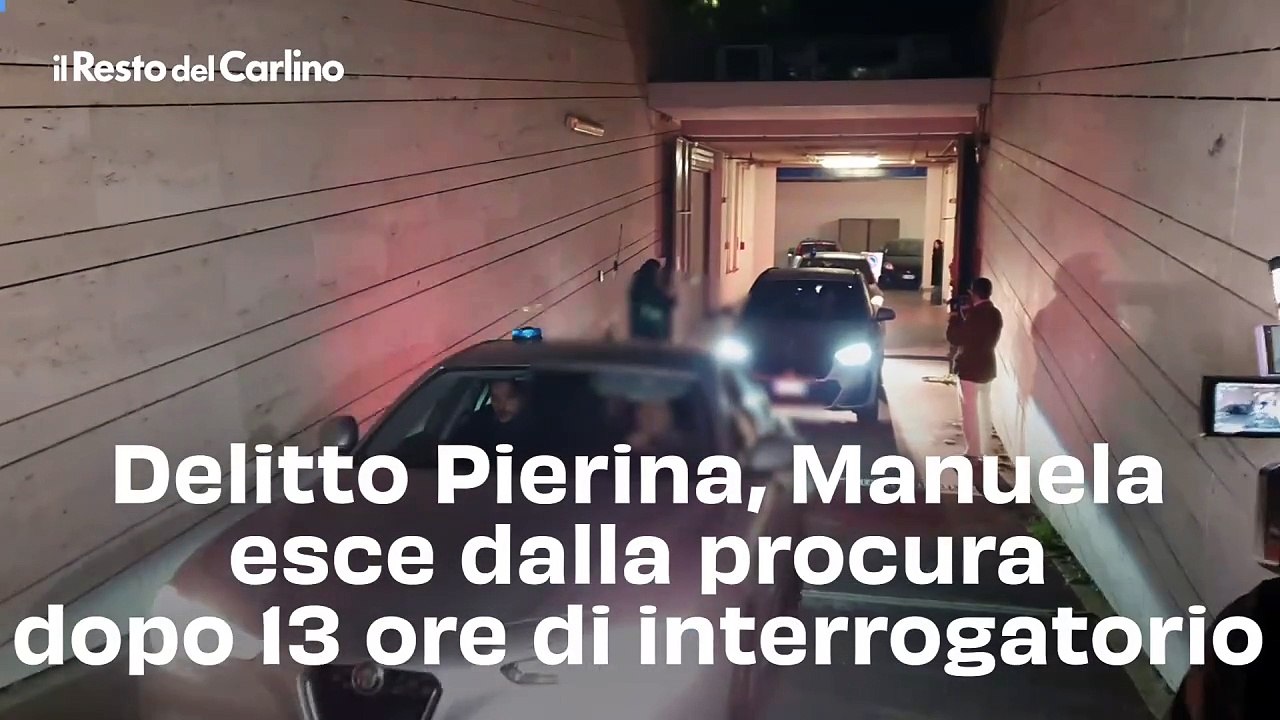 Delitto Pierina, Manuela esce dalla procura dopo 13 ore di interrogatorio: il video