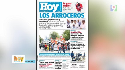 Titulares prensa dominicana miércoles 05 de marzo  2025 | Hoy Mismo