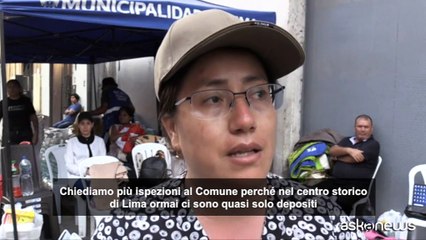 Un incendio gigantesco devasta il centro storico di Lima in Perù