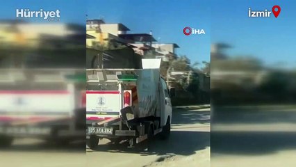 Çöp aracının plakası tepkilere neden oldu
