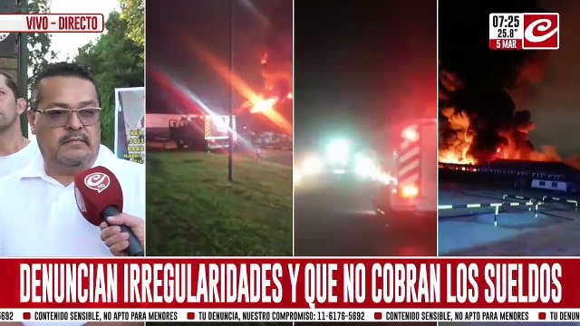Denuncian que empleadores provocaron incendio para no pagar sueldos atrasados
