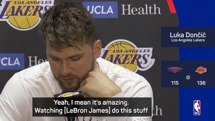 Doncic can't fathom 'insane' 50,000-point milestone by LeBron James