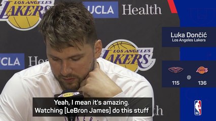 Doncic can't fathom 'insane' 50,000-point milestone by LeBron James