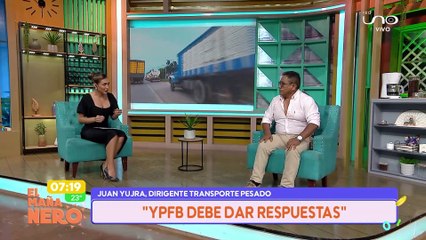 SCZ TRANSPORTE PESADO PROTESTA POR FALTA DE COMBUSTIBLE