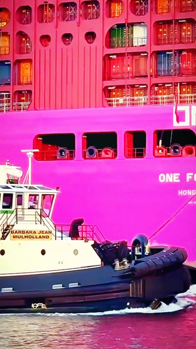 Pink cross ship