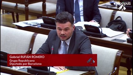 Rufián, a Rajoy: "Yo le reconozco que me hago mayor. Usted antes me indignaba y ahora me da pereza"