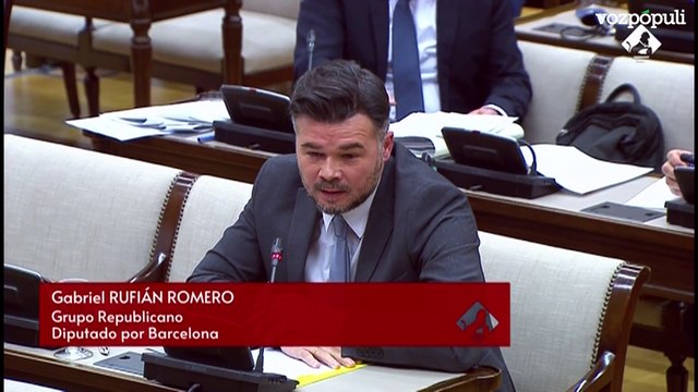 Rufián, a Rajoy: Yo le reconozco que me hago mayor. Usted antes me indignaba y ahora me da pereza