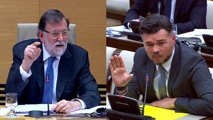 Rufián, al choque con Rajoy y a punto de obligar a suspender la sesión en el Congreso
