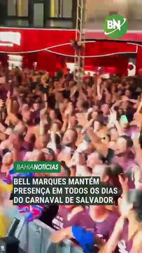 VÍDEO ▶ Bell Marques mantém presença em todos os dias do Carnaval de Salvador