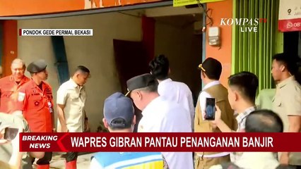 Momen Gibran Lihat Langsung Rumah Warga Terdampak Banjir di Jabodetabek