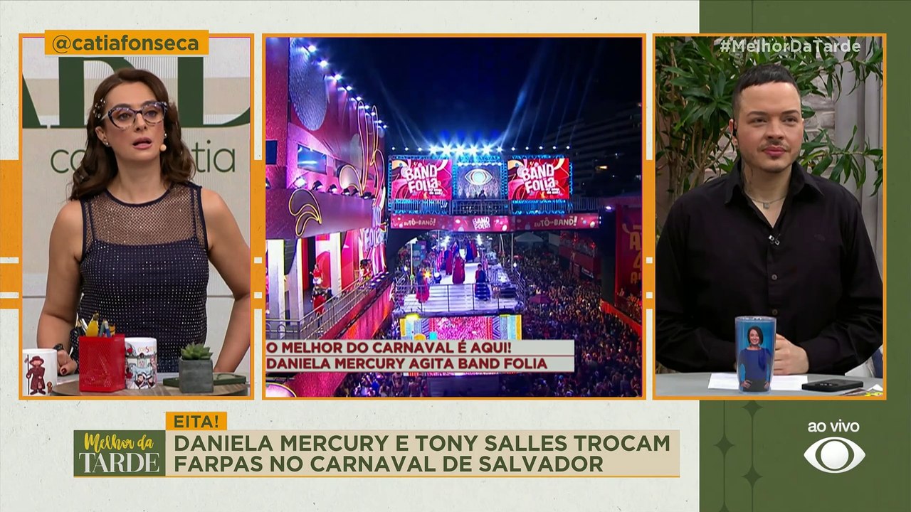 TRETA NO TRIO! Daniela Mercury e Tony Salles trocam farpas no Carnaval | Melhor da Tarde