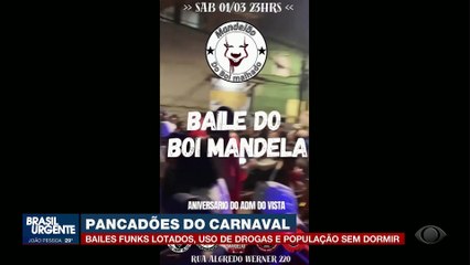 Pancadão do carnaval: uso de drogas, barulho e população sem dormir