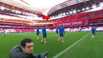 Barcelona training ahead of Benfica Champions League last 16 first leg