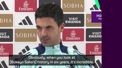 Arsenal taking Saka's injury 'day-by-day' - Arteta