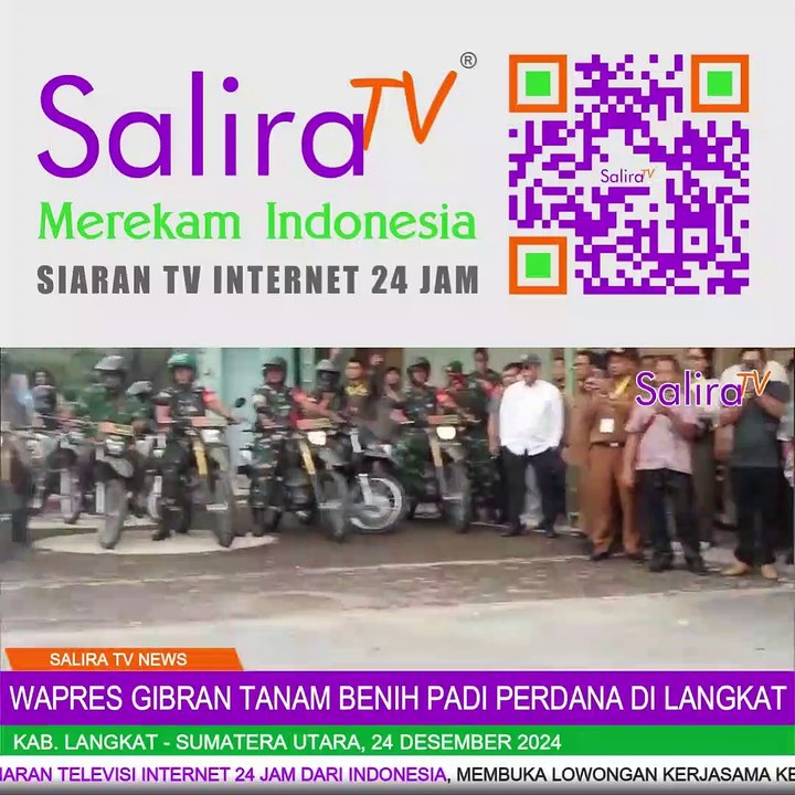 Wakil Presiden Gibran Tanam Benih Padi Perdana di Langkat, Dukung Swasembada Pangan