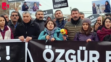 Mezopotamya Ajansı muhabiri Ceylan Şahinli, SİHA saldırısında katledilen gazetecileri andı