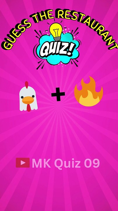 GUESS THE RESTAURANT BY EMOJI