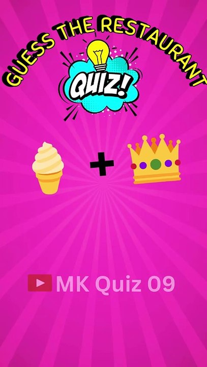 GUESS THE RESTAURANT BY EMOJI