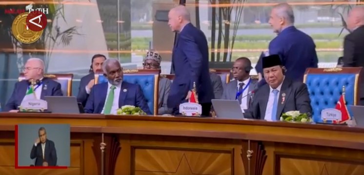 Erdogan keluar ruangan saat Prabowo pidato di KTT D-8, ini kata Kemlu