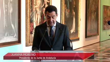 Moreno apuesta por exportar con éxito el "espíritu andaluz de la conciliación y el diálogo"
