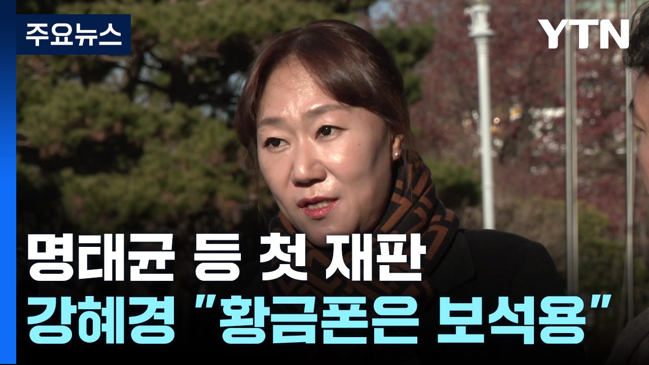 명태균 등 첫 재판...강혜경 "황금폰 제출은 보석용" / YTN