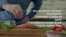 Saumon Gravlax : recette facile