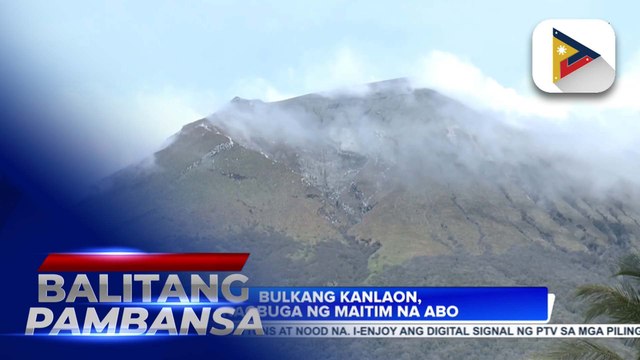 Bulkang Kanlaon, nagbuga ng maitim na abo