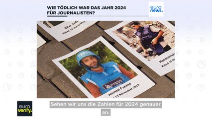 Faktencheck: Wie tödlich war das Jahr 2024 für Journalisten?