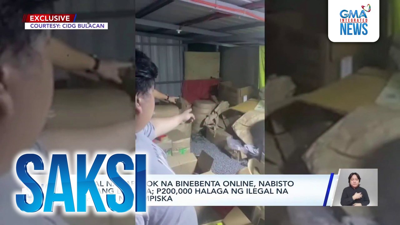 Ilegal na paputok na binebenta online, nabisto sa isang bodega; P200,000 halaga ng ilegal na paputok, nakumpiska | Saksi