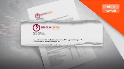 Rating penerimaan PM Anwar meningkat kepada 54 % tahun kedua