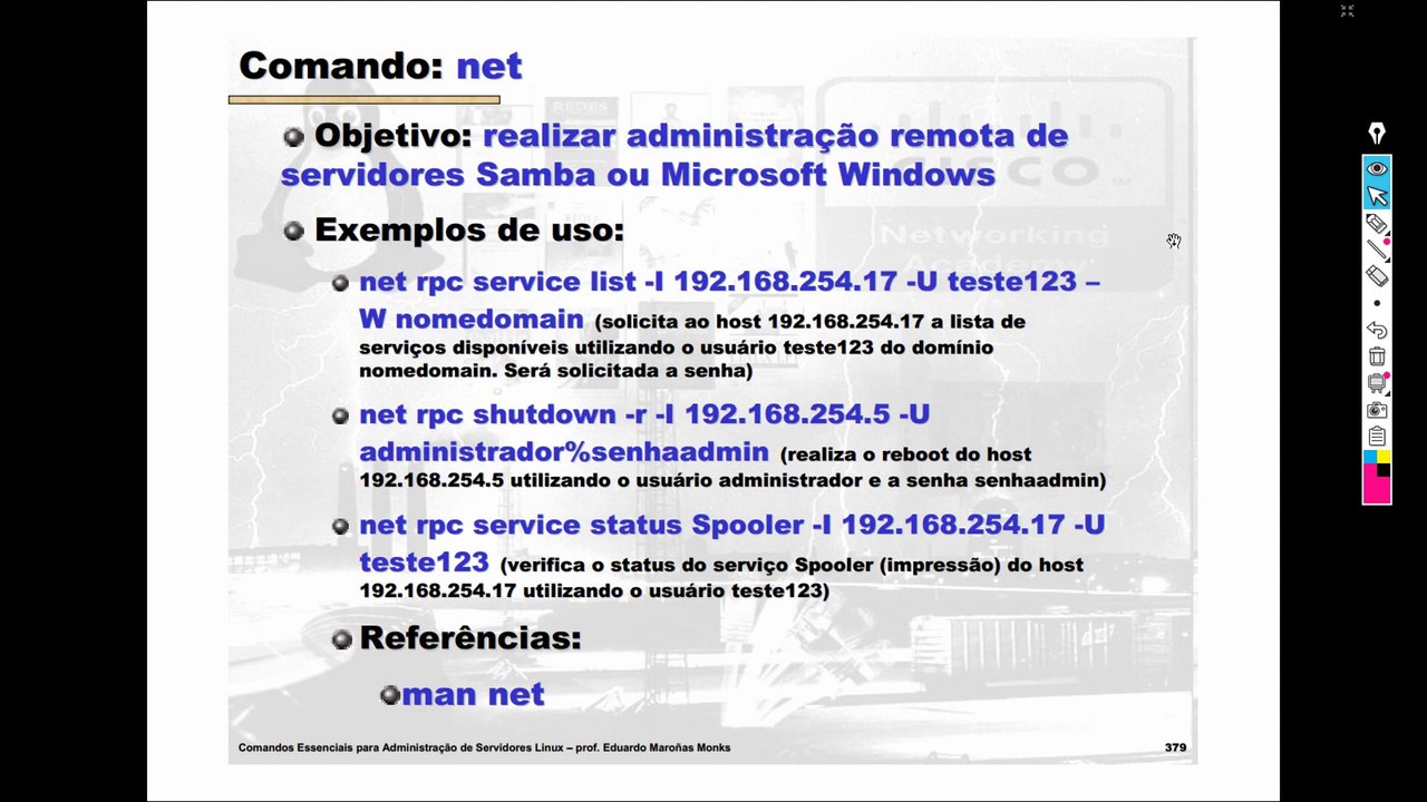 Comandos Essenciais para Administração de Servidores Linux net