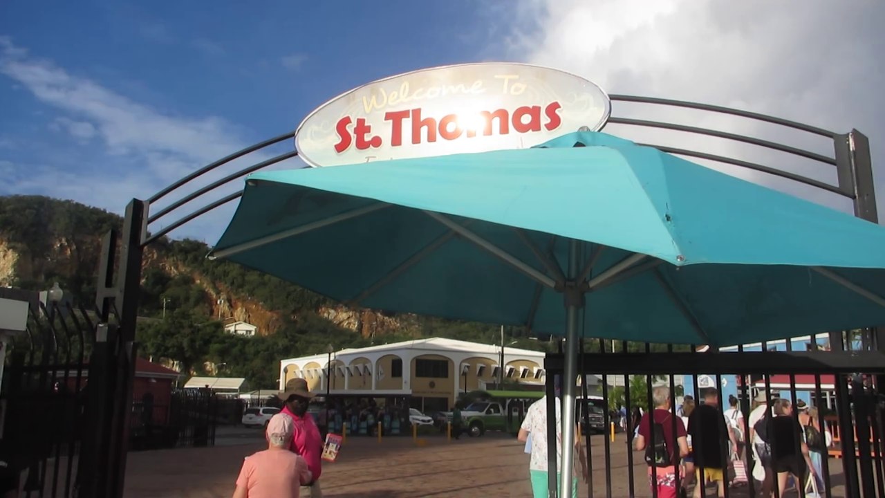 The Cruise Port at St. Thomas - Travel Guide & 4K VLOG  #carribean #island