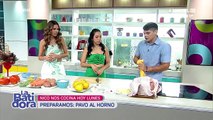 Nicolás Suárez enseña los secretos para preparar un rico pavo